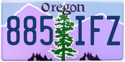 OR license plate 885IFZ