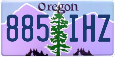 OR license plate 885IHZ