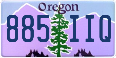 OR license plate 885IIQ
