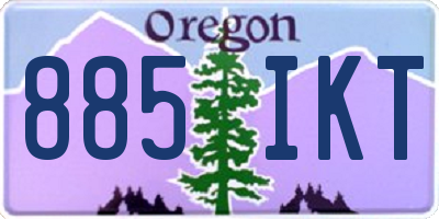 OR license plate 885IKT