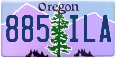 OR license plate 885ILA