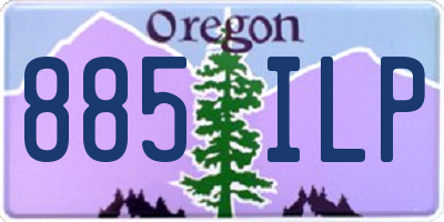 OR license plate 885ILP
