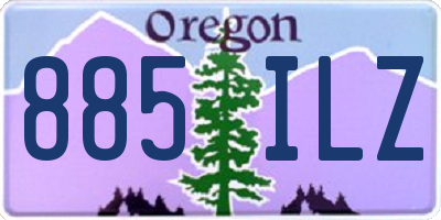 OR license plate 885ILZ