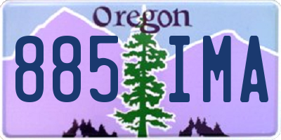 OR license plate 885IMA