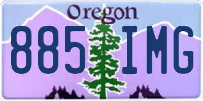 OR license plate 885IMG