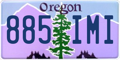 OR license plate 885IMI