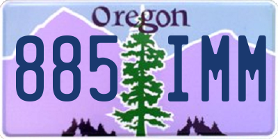 OR license plate 885IMM