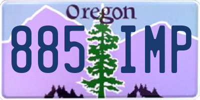 OR license plate 885IMP