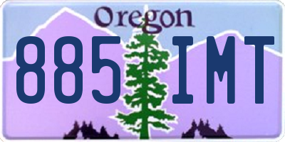 OR license plate 885IMT
