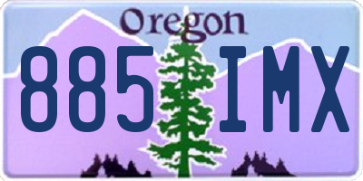 OR license plate 885IMX