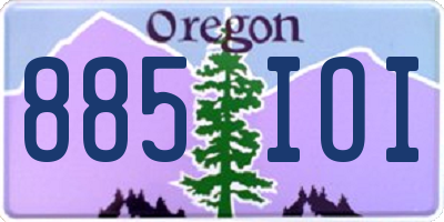 OR license plate 885IOI