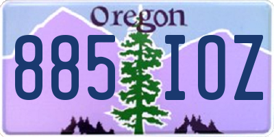 OR license plate 885IOZ