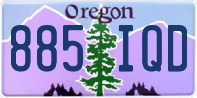 OR license plate 885IQD
