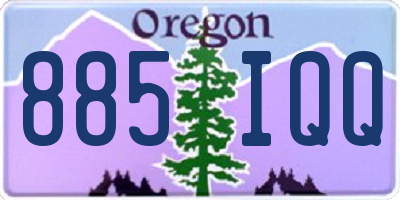 OR license plate 885IQQ