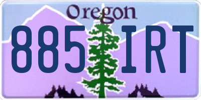 OR license plate 885IRT