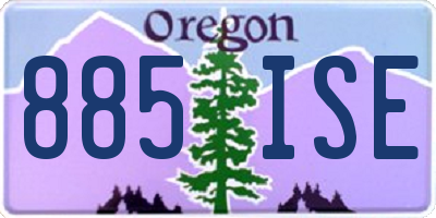 OR license plate 885ISE