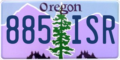 OR license plate 885ISR