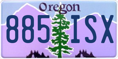 OR license plate 885ISX