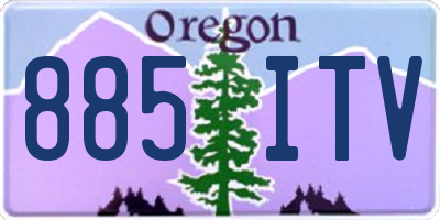OR license plate 885ITV