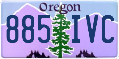 OR license plate 885IVC