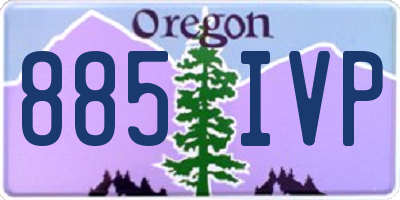 OR license plate 885IVP