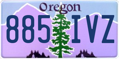 OR license plate 885IVZ