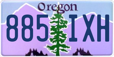 OR license plate 885IXH