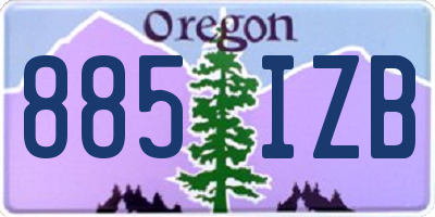 OR license plate 885IZB