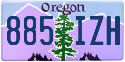 OR license plate 885IZH