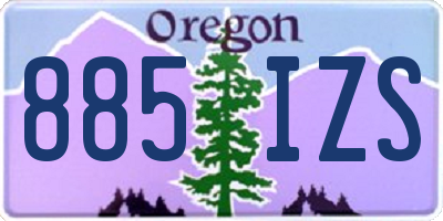OR license plate 885IZS