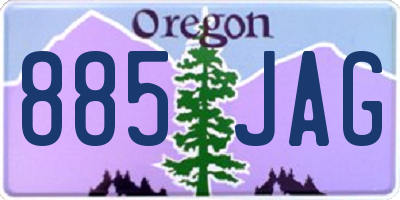 OR license plate 885JAG
