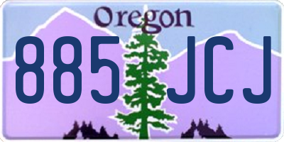 OR license plate 885JCJ