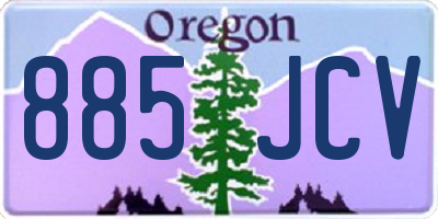 OR license plate 885JCV