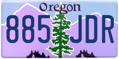 OR license plate 885JDR