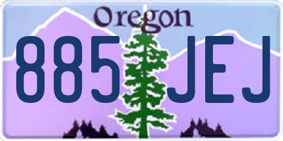 OR license plate 885JEJ