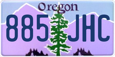 OR license plate 885JHC