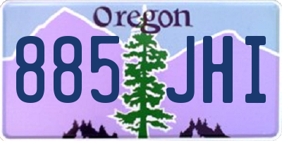 OR license plate 885JHI