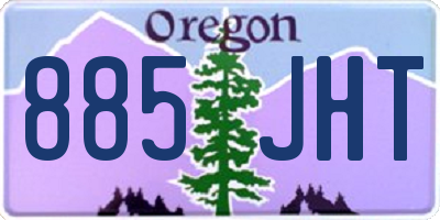 OR license plate 885JHT