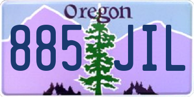 OR license plate 885JIL