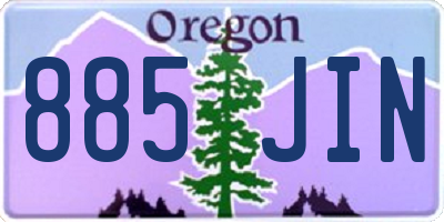 OR license plate 885JIN