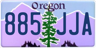 OR license plate 885JJA