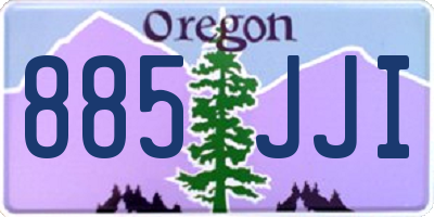OR license plate 885JJI