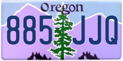 OR license plate 885JJQ