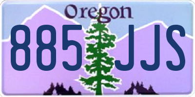 OR license plate 885JJS
