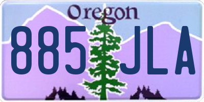 OR license plate 885JLA