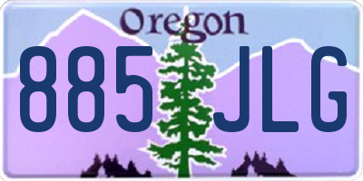 OR license plate 885JLG