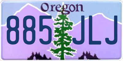 OR license plate 885JLJ
