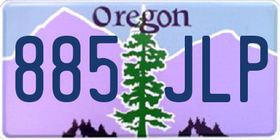 OR license plate 885JLP