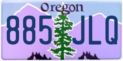 OR license plate 885JLQ