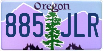 OR license plate 885JLR